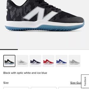 New Balance Kids Black and White Sneakers